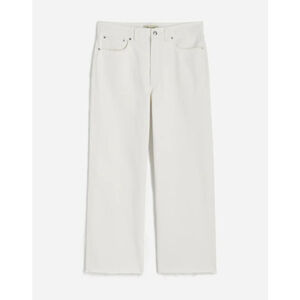 NWT Madewell Low-Slung Baggy Crop size 33 in white NU173